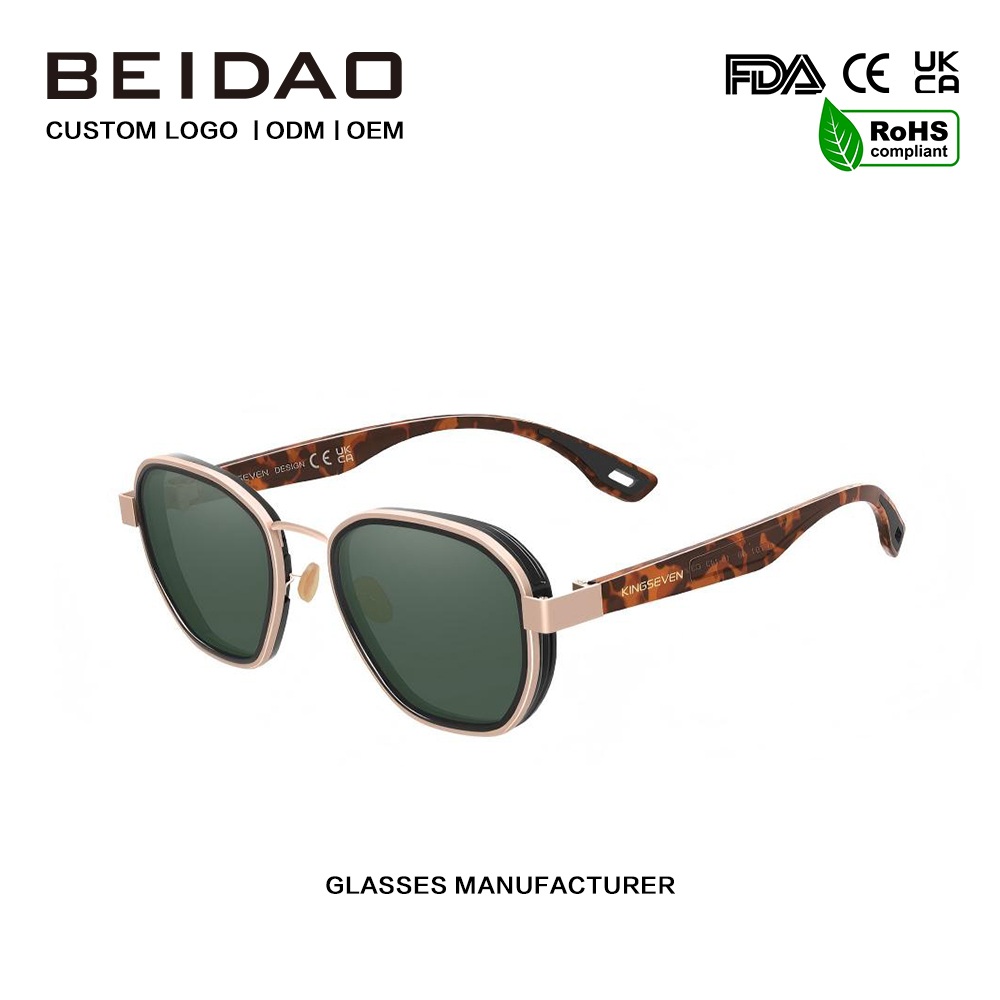 Класичні світловідбиваючі алюмінієві поляризовані сонцезахисні окуляри