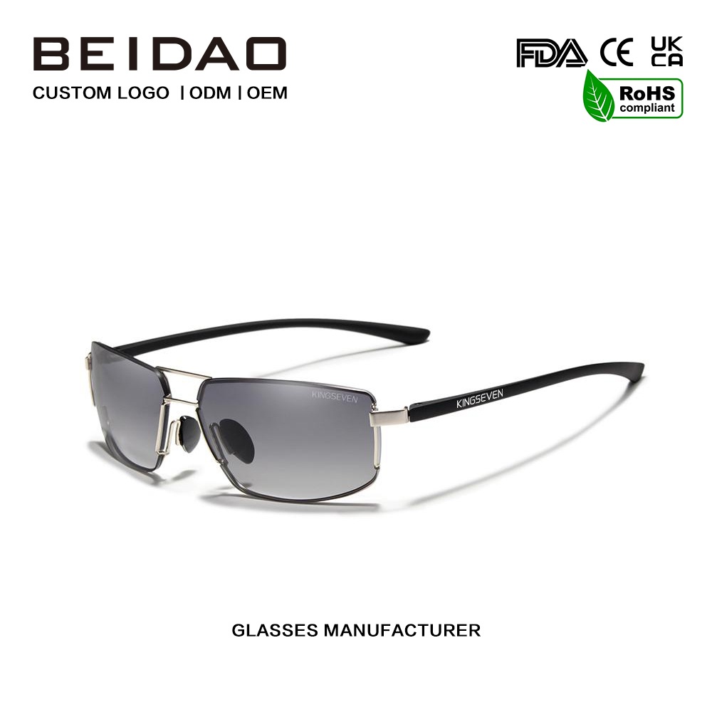 Розкішні алюмінієві поляризовані сонцезахисні окуляри